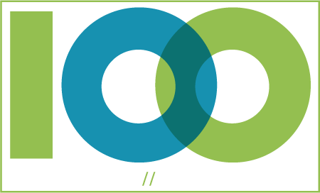100 in 100 Logo