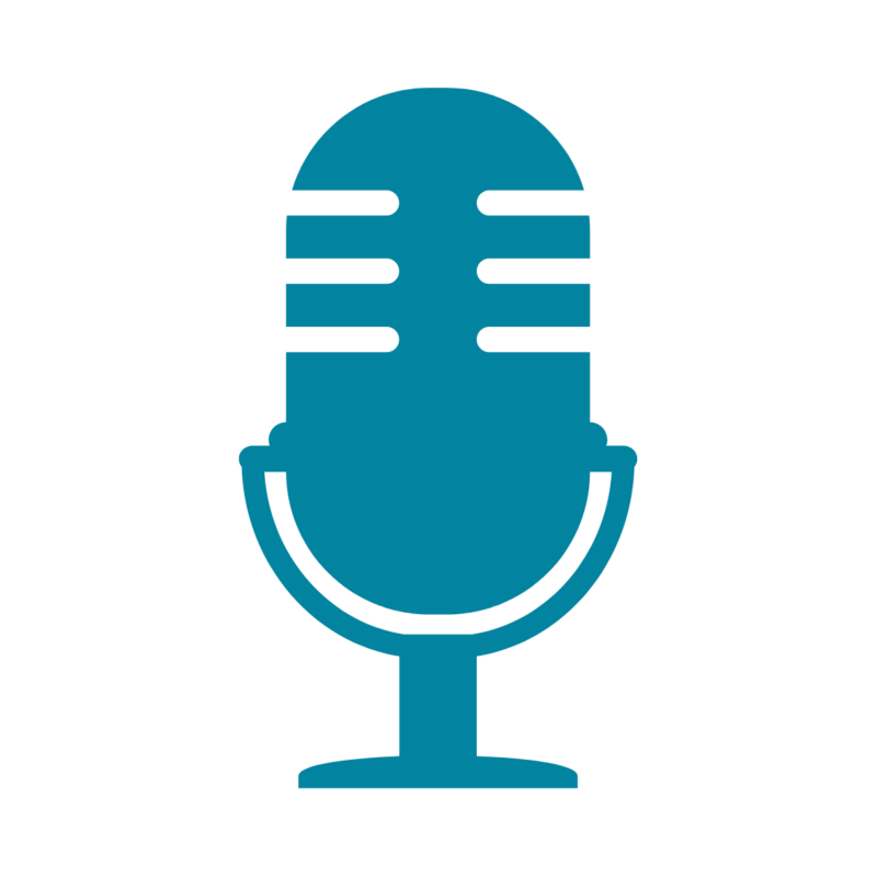 A picture of a microphone icon.