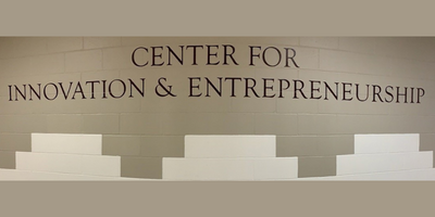 SMSU Center of Innovation and Entrepreneurship wall sign