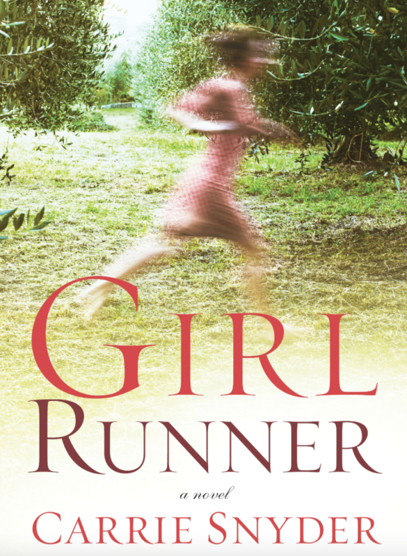 Girl Running Novel cover with young woman in motion